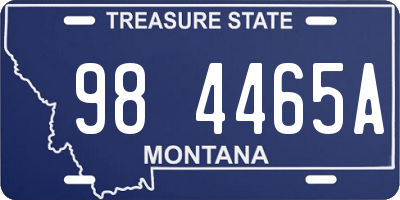 MT license plate 984465A