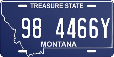 MT license plate 984466Y