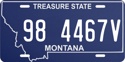 MT license plate 984467V