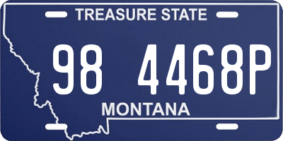 MT license plate 984468P