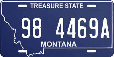 MT license plate 984469A