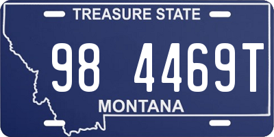 MT license plate 984469T