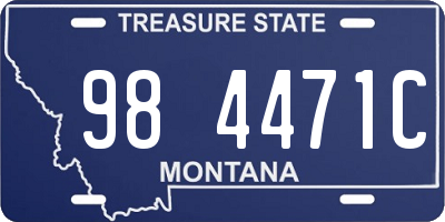 MT license plate 984471C