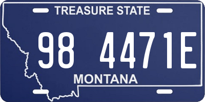 MT license plate 984471E