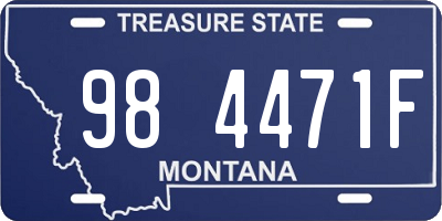 MT license plate 984471F