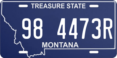 MT license plate 984473R