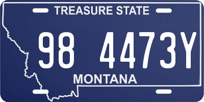 MT license plate 984473Y