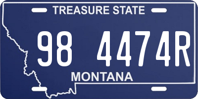 MT license plate 984474R