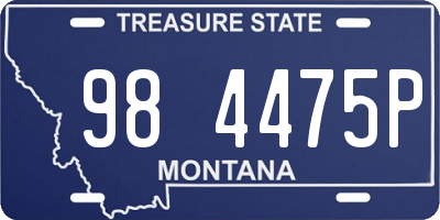 MT license plate 984475P