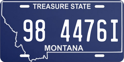 MT license plate 984476I