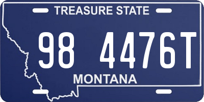 MT license plate 984476T