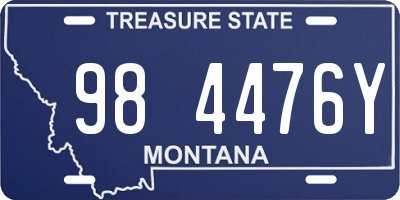 MT license plate 984476Y