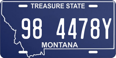 MT license plate 984478Y