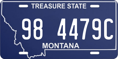 MT license plate 984479C
