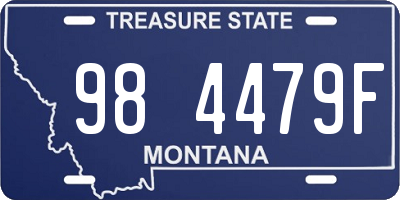 MT license plate 984479F