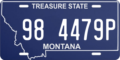 MT license plate 984479P