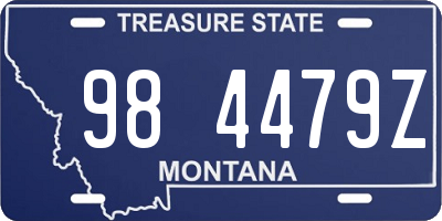 MT license plate 984479Z