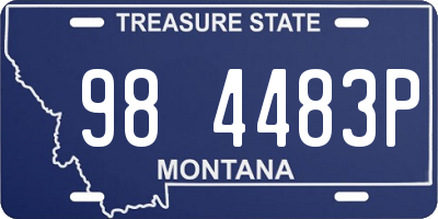 MT license plate 984483P
