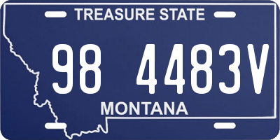 MT license plate 984483V