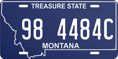 MT license plate 984484C