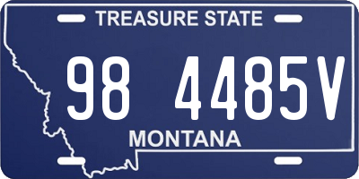 MT license plate 984485V