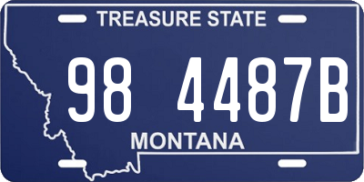 MT license plate 984487B