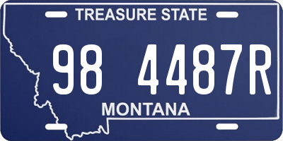 MT license plate 984487R