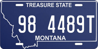 MT license plate 984489T