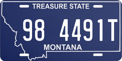 MT license plate 984491T