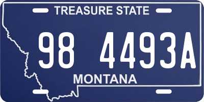 MT license plate 984493A