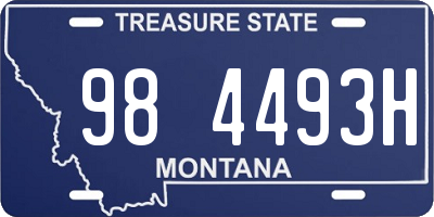 MT license plate 984493H