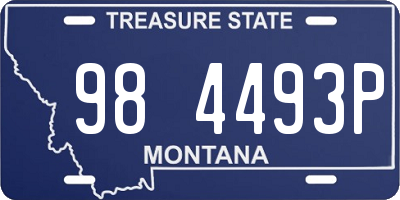 MT license plate 984493P