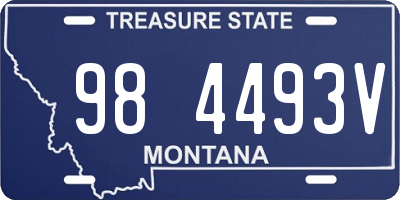 MT license plate 984493V