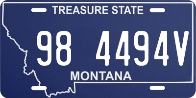 MT license plate 984494V