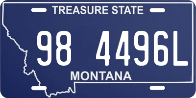 MT license plate 984496L