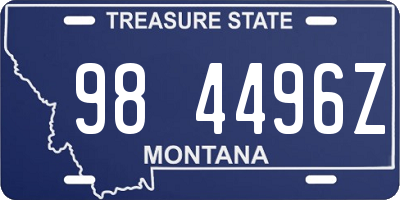 MT license plate 984496Z