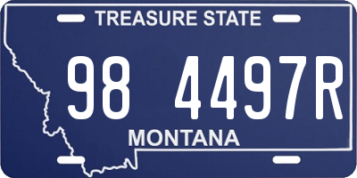 MT license plate 984497R