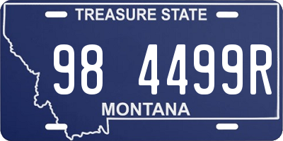 MT license plate 984499R