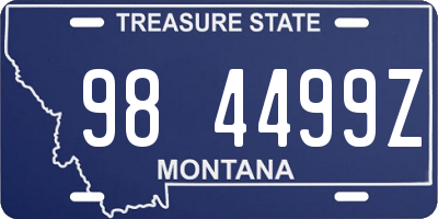 MT license plate 984499Z