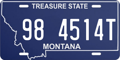 MT license plate 984514T