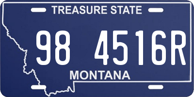 MT license plate 984516R