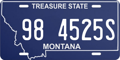 MT license plate 984525S