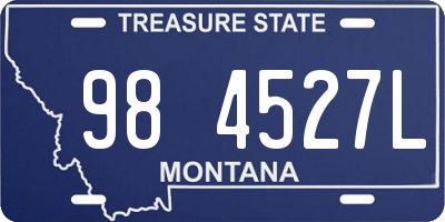 MT license plate 984527L