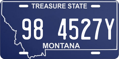 MT license plate 984527Y