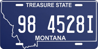 MT license plate 984528I