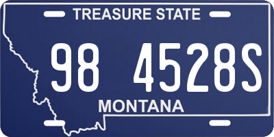 MT license plate 984528S