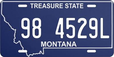 MT license plate 984529L