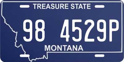 MT license plate 984529P