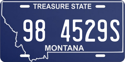 MT license plate 984529S