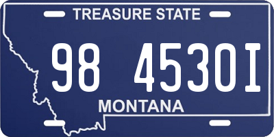 MT license plate 984530I